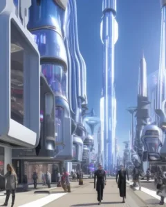 A futuristic AI city powered by neural networks