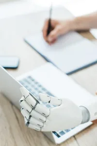 Robot writing in Humantalk review